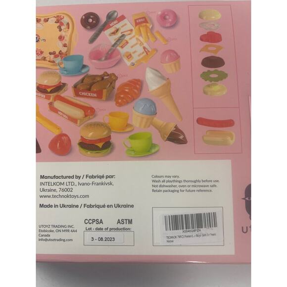 New!!!!!! Pretend Play Kitchen Toys 79 PCS Cookware With Play Street Food - Picture 5 of 5